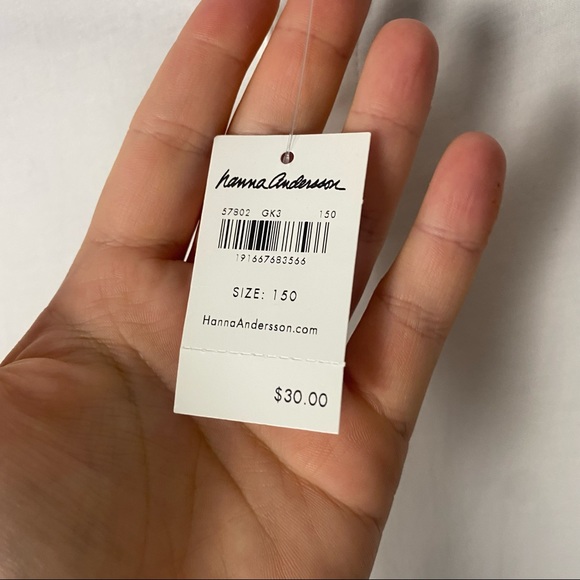 NWT Hanna Andersson Kids Basic Cotton Polo White size US 12 - Picture 4 of 6